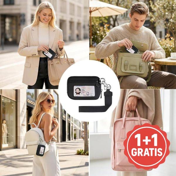 Kompaktowy portfel na zamek | WALLEO 1+1 GRATIS